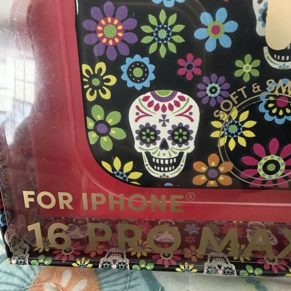 Poppy IPHONE 16 Pro Max Magsafe Dia De Los Muertos Case Skull Apple Phone New